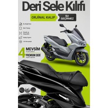 Motobros Motosiklet Koltuk Kılıfı Honda Pcx Leatherfit Deri Motosiklet Sele Kılıfı Motor Sele Kılıfı Su Geçirmez