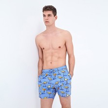 Bluemint Arthus Stretch Erkek Mavi Deniz Şortu