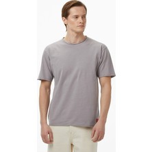 Scotch&soda Raw Edge Erkek Gri T-Shirt