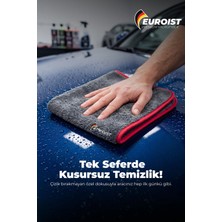 Euroist 5 Adet Mikrofiber Araba Kurulama Bezi, Oto Kurulama Havlusu, Temizlik Havlu, 440 Gsm, 70X50 cm