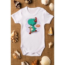 Eydu Baby Üzgünüm Anne Aynı Adama Aşığız Baskılı Bebek Body Badi Çıtçıtlı Zıbın