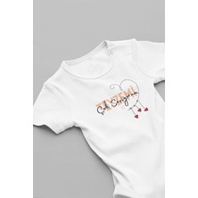 Eydu Baby Halasının Küçük Paşası Bebek Body Beyaz Badi Çıtçıtlı Zıbın