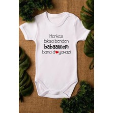 Eydu Baby Organik Pamuk Out Of Space Uzay Baskılı Kısa Kollu Çıtçıtlı Bebek Body Badi Zıbın