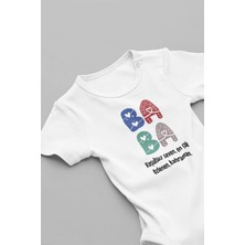 Eydu Baby Üzgünüm Anne Aynı Adama Aşığız Baskılı Bebek Body Çıtçıtlı Badi Zıbın
