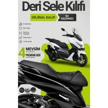Motobros Motosiklet Koltuk Kılıfı Arora Max-T Leatherfit Deri Motosiklet Sele Kılıfı Motor Sele Kılıfı Su Geçirmez
