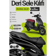 Motobros Motosiklet Koltuk Kılıfı Kuba Bluebird Leatherfit Deri Motosiklet Sele Kılıfı Motor Sele Kılıfı Su Geçirmez