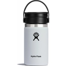 Hydro Flask Geniş Flex Sip Kapaklı Termos 355 ml (12 Oz) - Beyaz