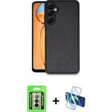 Pileli Store Pilelistore™ Galaxy A26 Kılıf Kıvılcım Işık Serisi - Siyah 3D Antistatik Seramik Nano Ekran Koruyucu + Raze Metal Kamera Lens - Gs