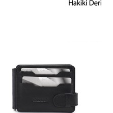 Gönderi(r) Kadın Siyah  Hakiki Deri Unisex Kartlık