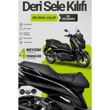 Motobros Motosiklet Koltuk Kılıfı Yamaha Xmax Leatherfit Deri Motosiklet Sele Kılıfı Motor Sele Kılıfı Su Geçirmez
