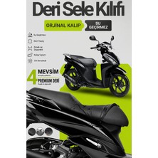 Motobros Motosiklet Koltuk Kılıfı Honda Dio Leatherfit Deri Motosiklet Sele Kılıfı Motor Sele Kılıfı Su Geçirmez