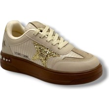 Mia Maria Mıa Marya 7020-26 Simli Yıldızlı Trend Fashion Kadın Sneaker
