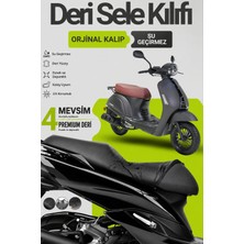 Motobros Motosiklet Koltuk Kılıfı Kuba Blueberry Leatherfit Deri Motosiklet Sele Kılıfı Motor Sele Kılıfı Su Geçirmez