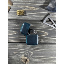 UltraMint Özel Tasarım Benzinli Premium Deri Çakmak, Şık ve Dayanıklı