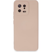 Bezos Mi 13 Kılıf Nano Içi Kadife Silikon - Pudra
