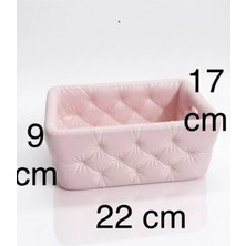 3Dikili Design 3D Baskı Pla Soft Kapitoneli Dekoratif Sepet – Banyo Organizer – Makyaj & Havlu Düzenleyici