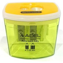 Adel Kalemtraş Auto Lock Çiftli 685 Hazneli 0-12 Yaş Çocuklar İçin Renkli ve Kullanışlı
