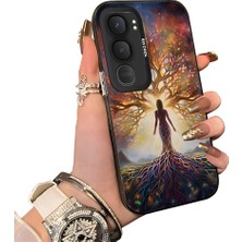 HONTINGA Vivo Y31 5g ile Uyumlu Kılıf Silikon Kenar Sert Arka Kamera Koruyucu Basitlik Anti Düşme Kamera Korumalı Sanat Desen Couple Telefon Kılıfı Kadın ve Erkek Için Uygundur K1-1368