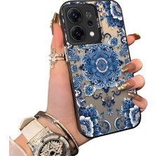 HONTINGA Oppo Reno 14F 5g ile Uyumlu Kılıf Silikon Kenar Sert Arka Kamera Koruyucu Basitlik Anti Düşme Kamera Korumalı Fars Desen Couple Telefon Kılıfı Kadın ve Erkek Için Uygundur K1-1369