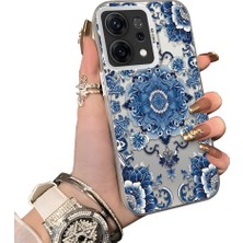 HONTINGA Oppo Reno 14F 5g ile Uyumlu Kılıf Silikon Kenar Sert Arka Kamera Koruyucu Basitlik Anti Düşme Kamera Korumalı Fars Desen Couple Telefon Kılıfı Kadın ve Erkek Için Uygundur K1-1369