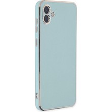Bezos Galaxy A04 Kılıf Volet Silikon - Açık Yeşil