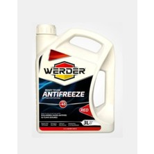 Werder Longlife Antifriz 3 Lt -45°c Organik Uzun Ömürlü Radyatör Soğutma Sıvısı Mavi Antifriz