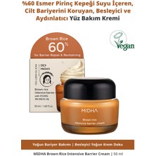 MIDHA Cilt Bariyerini Koruyan, Besleyici ve Aydınlatıcı Yüz Kremi Mıdha Brown Rice Intensive Barrier Cream