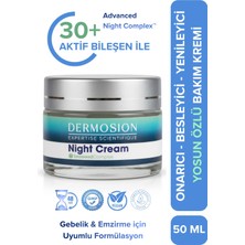 Dermosion Yosun Ginseng Özlü Peptit Gece Bakım Kremi - Derinlemesine Nemlendirme Ve Onarıcı Bakım 50ml
