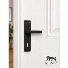 Aspar Kapı Kolu Siyah Kare 1 Çift Ergonomik Tasarım ve Şık Görünüm ile Modern Kullanım