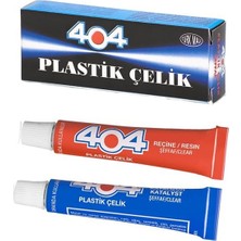 İbtaş 404 Plastik Çelik No:1 Şeffaf Yapıştırıcı 16 Gram Çift Karışımlı