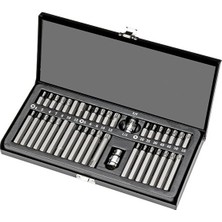 Retta Rts0141 10 Mm Torx/Allen Lokmalı Bits Seti 40 Parça Kaliteli Chrome Vanadium Çelik Malzeme