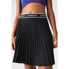 Lacoste Active Loose Fit Womens Skirt Bol Kesim Kadın Etek Siyah