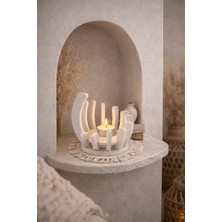 Otaera Saklı Işık | Heykelsi Tealight Mumluk, Bohem Mum Dekor, Ortam Aydınlatma, Hediyelik Dekorasyon