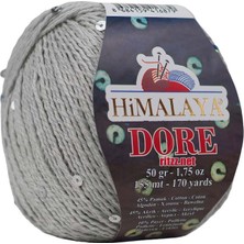 Himalaya Dore 61421 Açık Gri - Gümüş Pullu