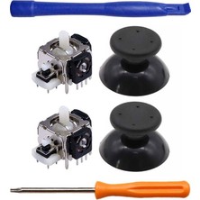 XBOX 360 Analog Motor Topuz T8 Tornavida Ayırıcı Tamir Seti 2+2 Siyah XBOX 360 Yedek Parça