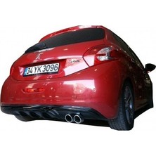 Tuning Vadisi Peugeot 208 Custom Difüzör (Plastik) Piano Black 2012 2019 Arası