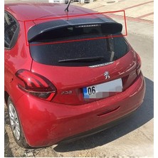 Tuning Vadisi Peugeot 208 Spoyler Üst Kapağı Uçan Spoyler Plastik Parlak Siyah