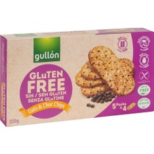 Gullon Yulaflı Çikolata Parçacıklı Glutensiz Kurabiye 220 gr