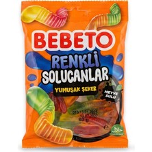 Bebeto Meyveli  Solucan Yumuşak Şeker Jelibon 80 G  3 Adet