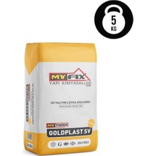 Myfix Elyaflı Isı Yalıtım Levha Sıva Harcı (Sıva Kalekimi) - 5 kg