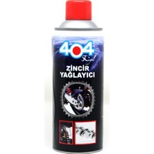 404 Motosiklet  - Bisiklet Zincir Yağı 400 ml Aşınma Önleyici Özellikler ile Metal Parçalar için Etkili Koruma