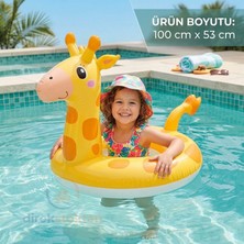 Hayvan Figürlü Şişme Simit 3-6 Yaş Havuz Deniz Simidi / Big Animal Kids Floating Swim Ring 58221