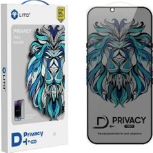 Lito D+ Pro Toz Filtreli Privacy iPhone 15 Plus Ekran Koruyucu