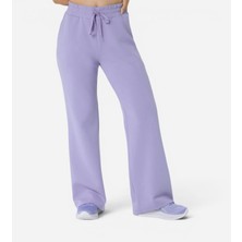 Asics Nagino Refined Texture Sweat Flare Pant Kadın Mor Eşofman Altı 2032D371-500
