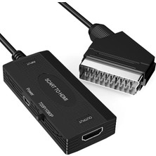 Microcase Scart Giriş HDMI Çıkış Tak Çalıştır Dönüştürücü Full Hd Görüntü Adaptörü AL5764