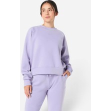 Asics Nagino Refined Texture Sweat Top Kadın Mor Sweatshirt 2032D370-500