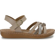 Polaris 409043.Z Rose Gold Kadın Comfort Sandalet