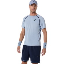Asics Match Ss Top Erkek Mavi Kısa Kollu Tshirt 2041A392-400