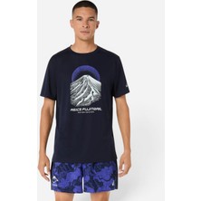 Asics Fujitrail Logo Ss Top Erkek Lacivert Kısa Kollu Tshirt 2011D527-400