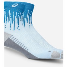 Asics Performance Run Sock Quarter Unisex Mavi Koşu Çorabı 3013B349-400